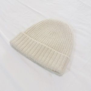 Cream Alpaca Beanie by Bare Knitwear